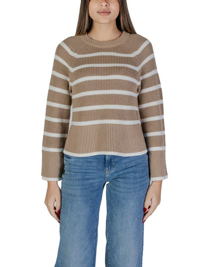 Vila Clothes Beige Cotton Sportswear