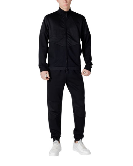 EA7 Emporio Armani Black Cotton Sweatsuit