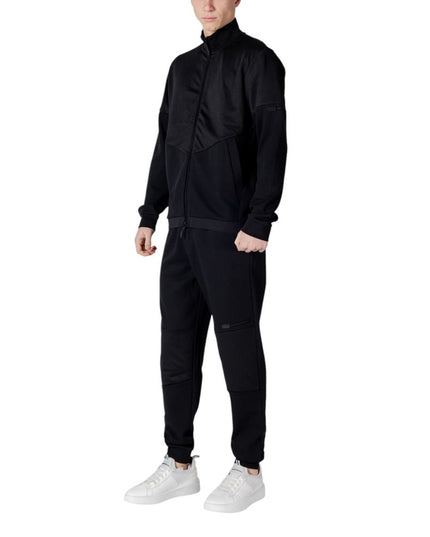 EA7 Emporio Armani Black Cotton Sweatsuit