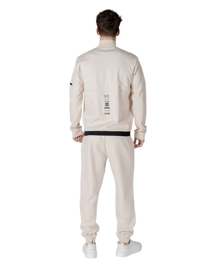EA7 Emporio Armani Beige Cotton Sweatsuit
