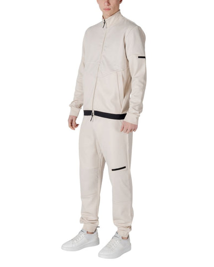 EA7 Emporio Armani Beige Cotton Sweatsuit