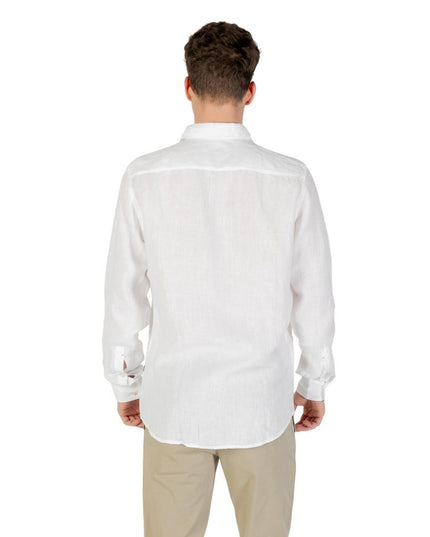 Hugo Boss White Linen Dress Shirt