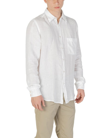 Hugo Boss White Linen Dress Shirt