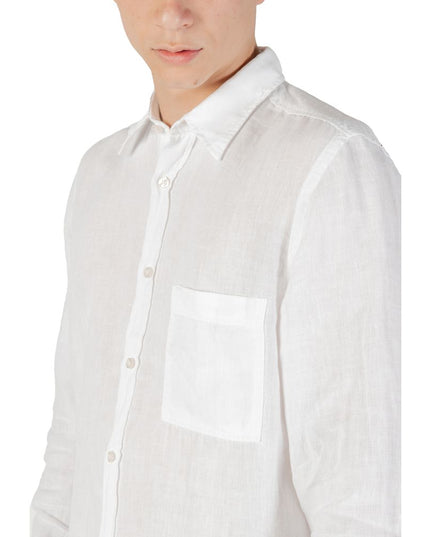 Hugo Boss White Linen Dress Shirt