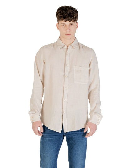 Hugo Boss Beige Linen Shirt