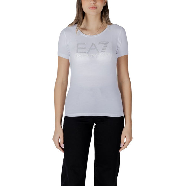 EA7 Emporio Armani White Cotton Sportswear