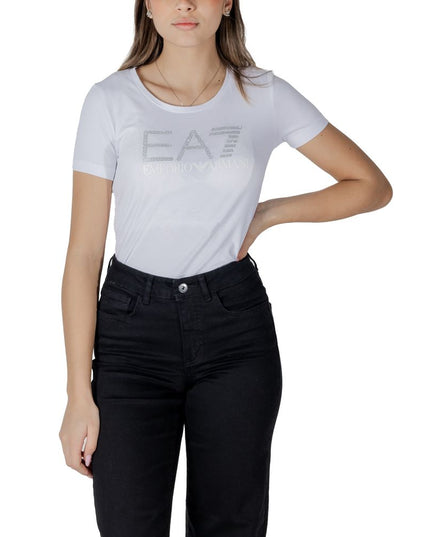 EA7 Emporio Armani White Cotton Sportswear