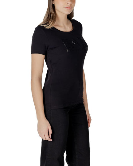 EA7 Emporio Armani Black Cotton Sportswear