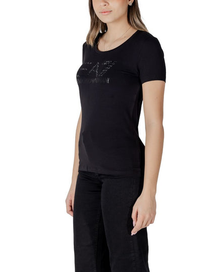 EA7 Emporio Armani Black Cotton Sportswear