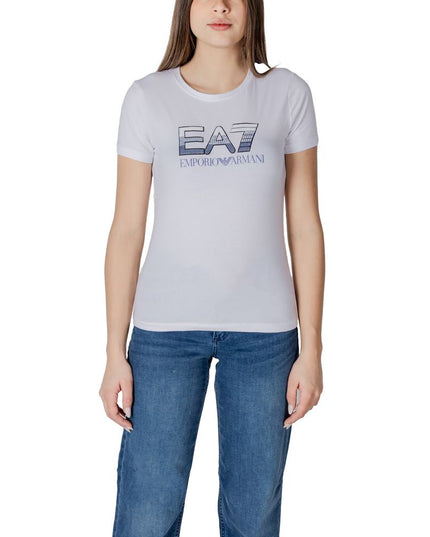 EA7 Emporio Armani White Cotton Sportswear