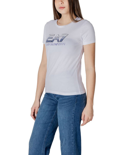 EA7 Emporio Armani White Cotton Sportswear