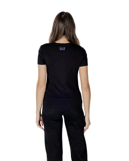 EA7 Emporio Armani Black Cotton Sportswear