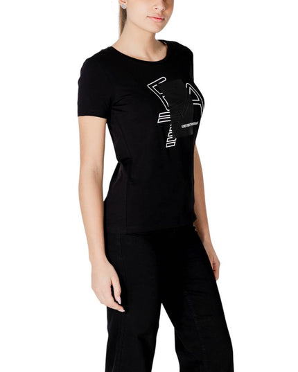 EA7 Emporio Armani Black Cotton T-Shirt