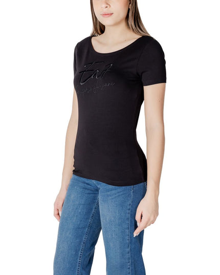 EA7 Emporio Armani Black Cotton T-Shirt