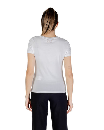 EA7 Emporio Armani White Cotton T-Shirt