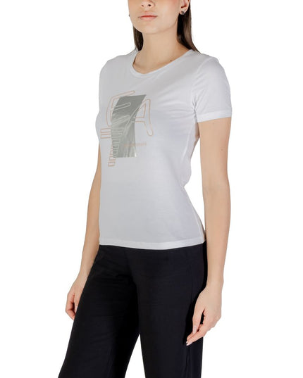 EA7 Emporio Armani White Cotton T-Shirt