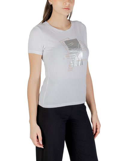 EA7 Emporio Armani White Cotton T-Shirt