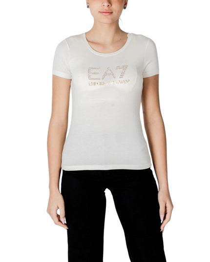 EA7 Emporio Armani Cream Modal Sportswear