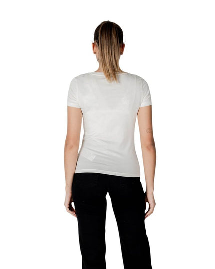 EA7 Emporio Armani Cream Modal Sportswear