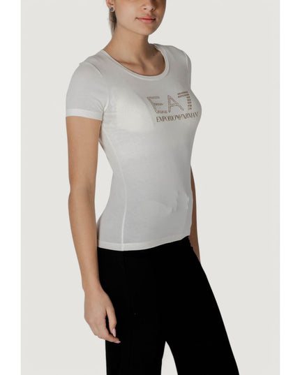 EA7 Emporio Armani Cream Modal Sportswear