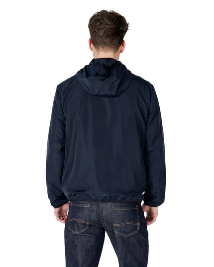 EA7 Emporio Armani Blue Polyester Shell Jacket