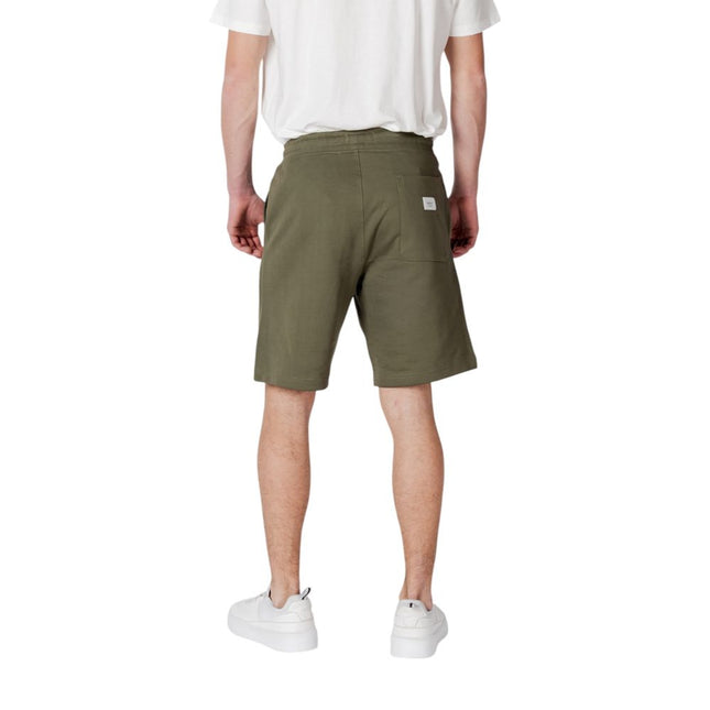 Replay Green Cotton Bermuda Shorts