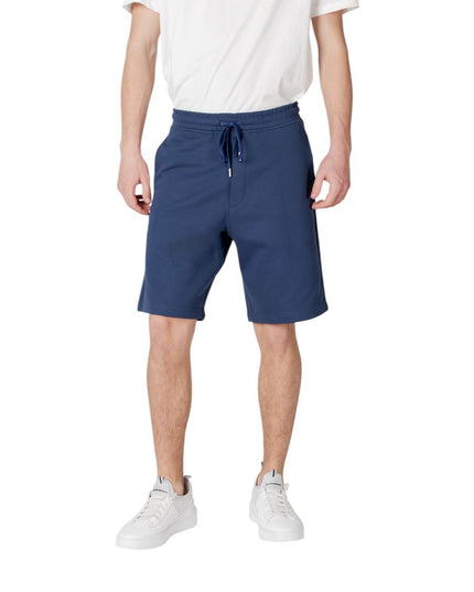 Replay Blue Cotton Bermuda Shorts