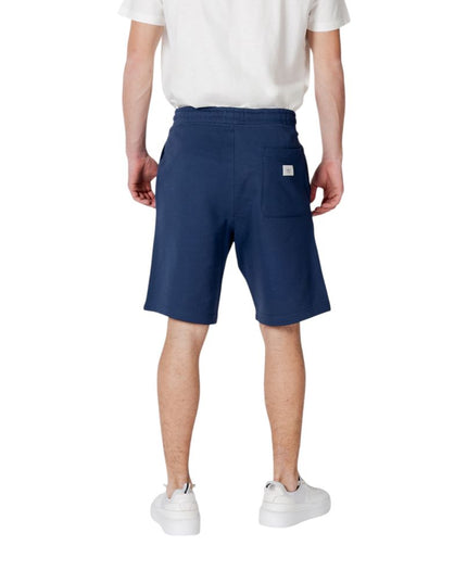Replay Blue Cotton Bermuda Shorts
