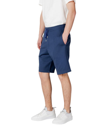 Replay Blue Cotton Bermuda Shorts