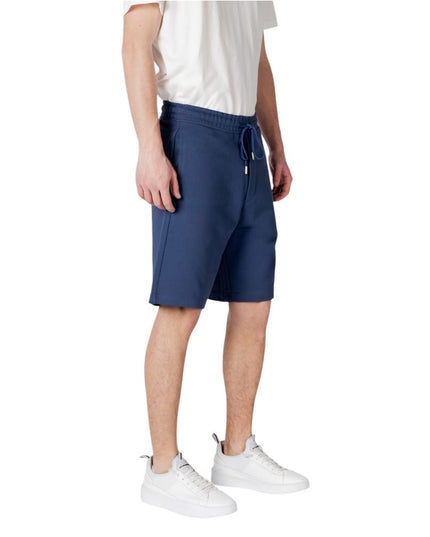 Replay Blue Cotton Bermuda Shorts