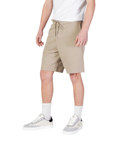Replay Beige Cotton Bermuda Shorts