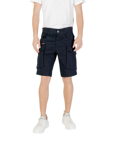 Replay Blue Cotton Bermuda Shorts