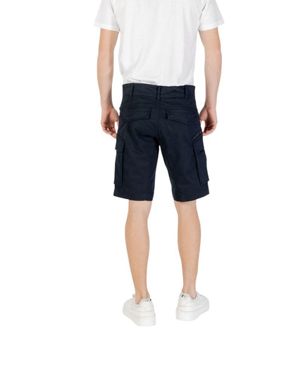 Replay Blue Cotton Bermuda Shorts