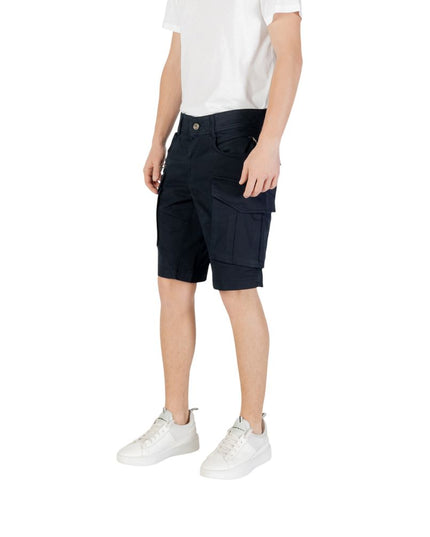 Replay Blue Cotton Bermuda Shorts
