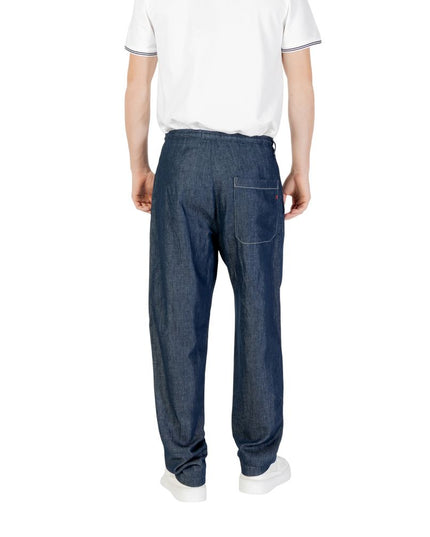 Replay Blue Cotton Casual Pants