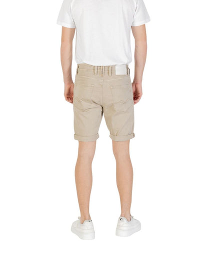 Replay Green Cotton Bermuda Shorts