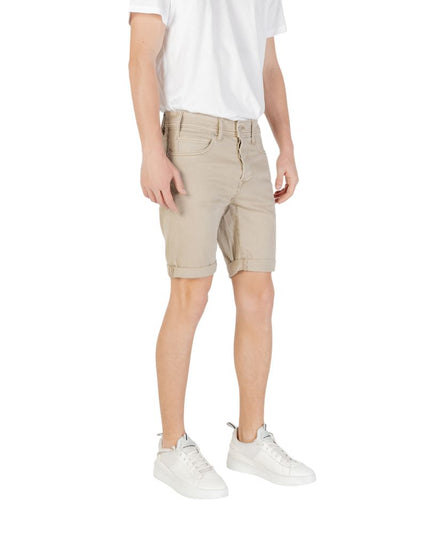Replay Green Cotton Bermuda Shorts