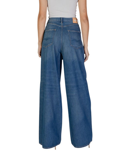 Replay Blue Cotton Bootcut Jeans