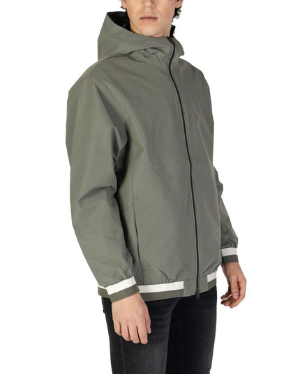 Replay Green Polyester Shell Jacket