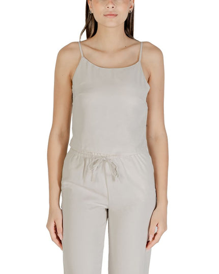 Only Beige Recycled Polyester Top