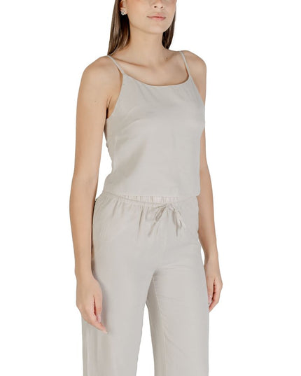 Only Beige Recycled Polyester Top