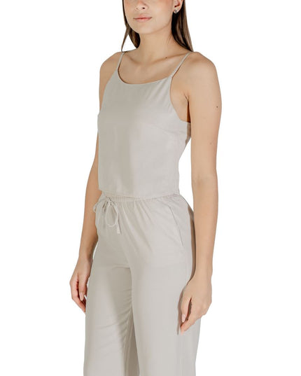 Only Beige Recycled Polyester Top