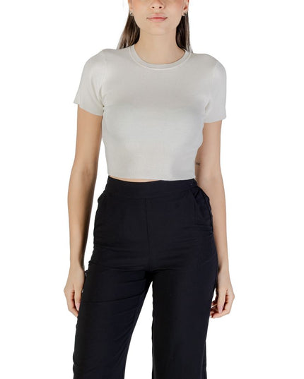 Jacqueline De Yong White Viscose Sweater