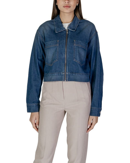 Replay Blue Cotton Denim Jacket