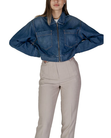Replay Blue Cotton Denim Jacket