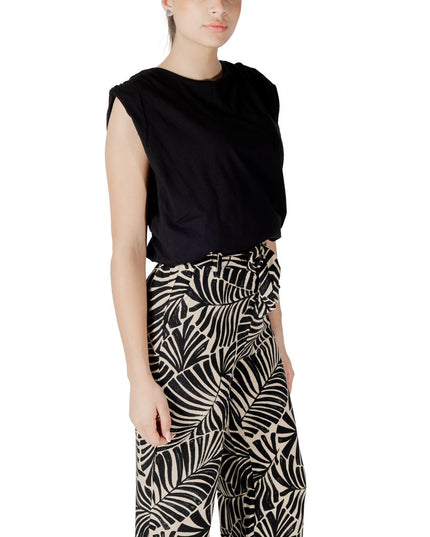 Jacqueline De Yong Black Cotton Top