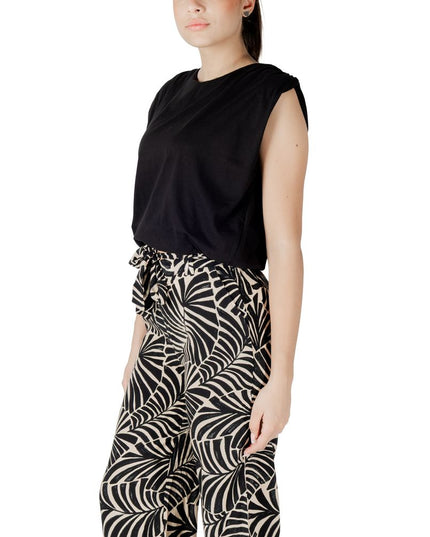 Jacqueline De Yong Black Cotton Top