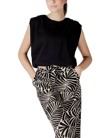 Jacqueline De Yong Black Cotton Top