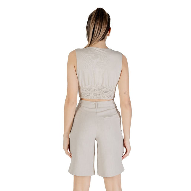 Only Beige Viscose Top