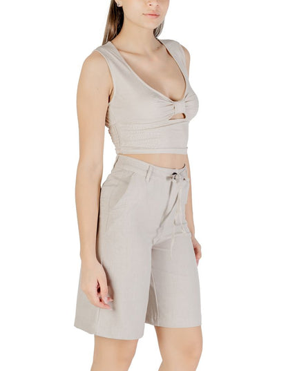 Only Beige Viscose Top